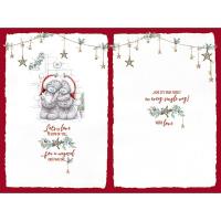 Son & Daughter In Law Handmade Me to You Bear Christmas Card Extra Image 1 Preview